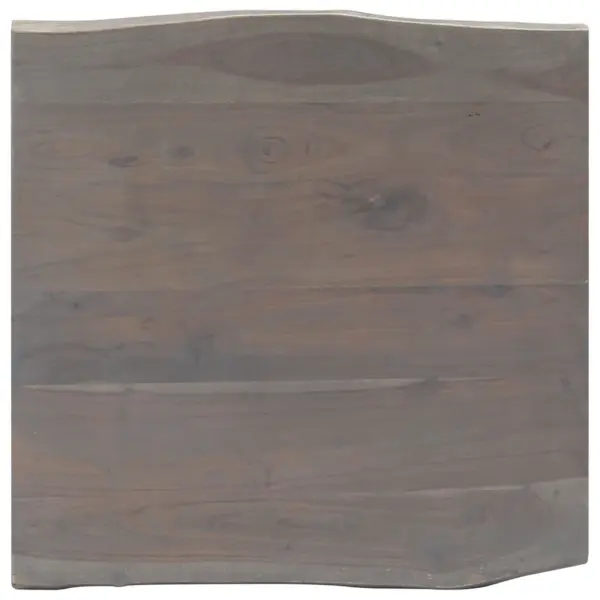 Hall akaatsiapuidust kohvilaud naturaalsete servadega, 60 x 60 x 40 cm – 7