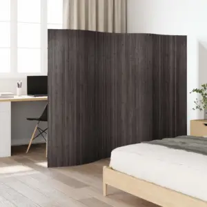 Läbipaistmatu bambusest ruumijagaja privaatsuse loomiseks, hall, 250 x 165 cm