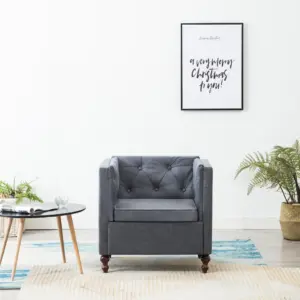 Hall Chesterfield-stiilis tugitool kangaga, 72 x 68 x 70 cm