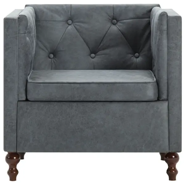 Hall Chesterfield-stiilis tugitool kangaga, 72 x 68 x 70 cm – 3