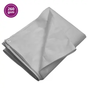 Hall HDPE present alumiiniumaasadega, 260 g/m², 8 x 10 m