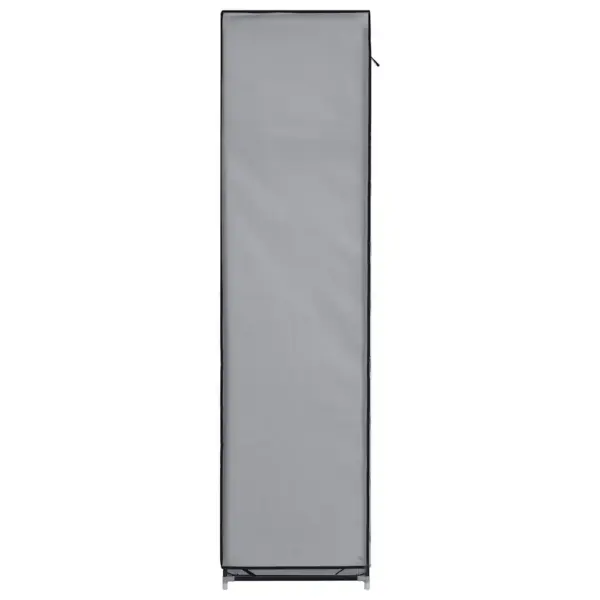 Kaasaskantav kangast riidekapp sektsioonide ja torudega, hall, 150 x 45 x 175 cm – 6