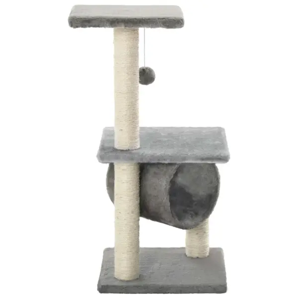Kassimaja sisalköiega kraapimispostidega, hall, 65 cm – 3