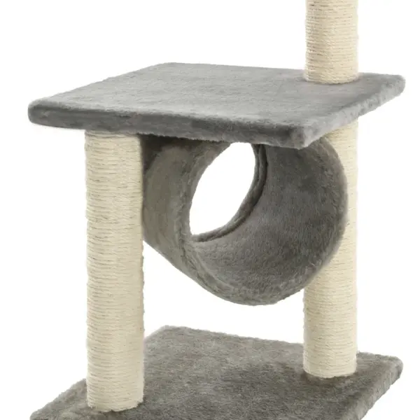 Kassimaja sisalköiega kraapimispostidega, hall, 65 cm – 5
