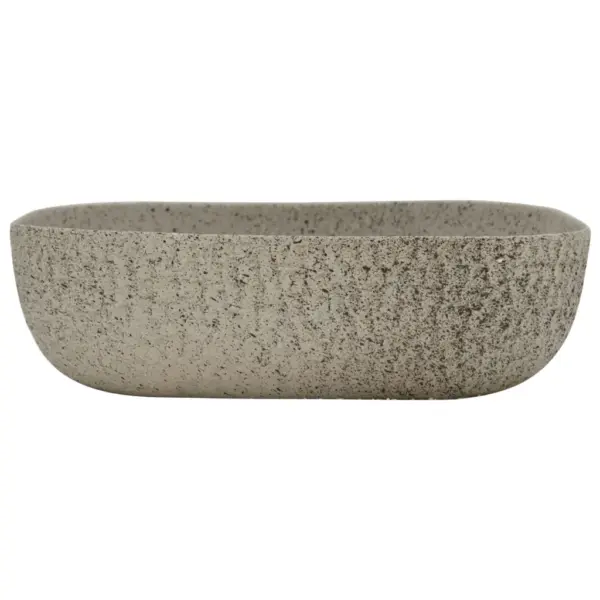Hall ristkülikukujuline keraamiline tööpinnale valamu 48 x 37,5 cm – 3