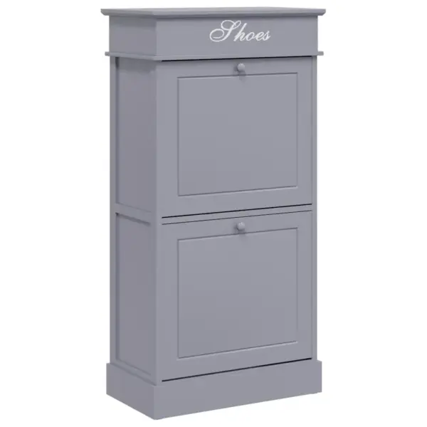 Hall kingakapp 2 kallutatava sahtliga, Paulownia puit, 50 x 28 x 98 cm – 2
