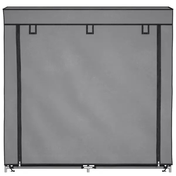 Hall viie riiuliga kingakapp kattega ja metallraamiga, 115 x 28 x 110 cm – 4