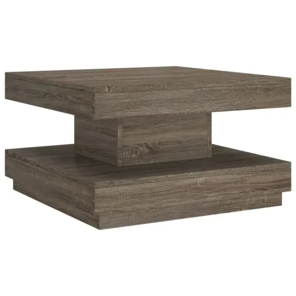 Hall ruudukujuline kohvilaud spoonitud MDF-st, 60 x 60 x 35 cm – 2
