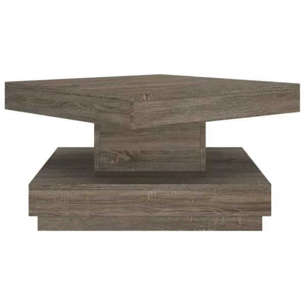 Hall ruudukujuline kohvilaud spoonitud MDF-st, 60 x 60 x 35 cm – 4