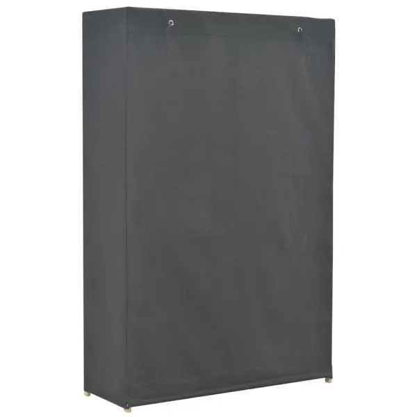 Hall kolmetasandiline kangast garderoob kuusepuidust raamiga, 110 x 40 x 170 cm – 3