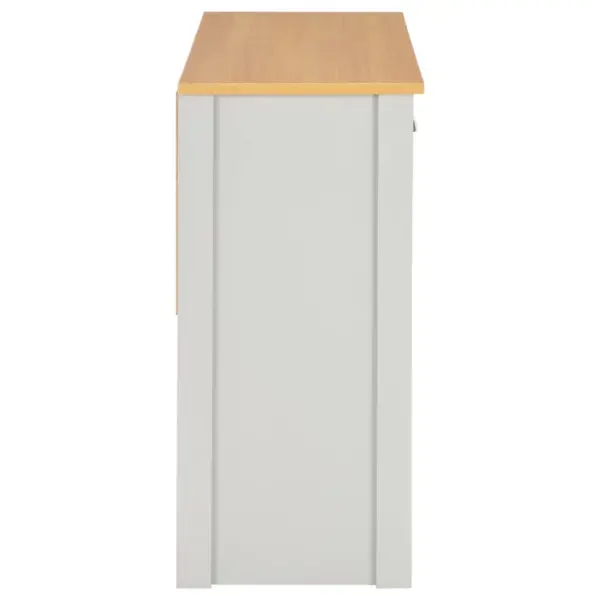 Hall konsoollaud naturaalse puidutooni plaadiga, 2 sahtlit ja riiul, 97 x 35 x 76 cm – 5