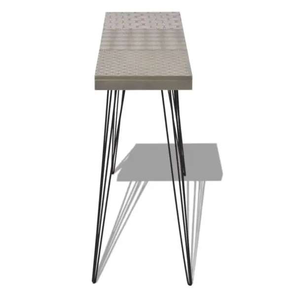 Hall retrostiilis konsoollaud dekoratiivse mustriga, 90 x 30 x 71,5 cm – 4