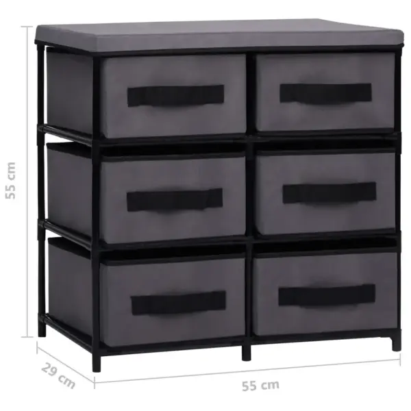 Hall kontorikapp 6 kangast sahtliga, terasraamiga, 55 x 29 x 55 cm – 10