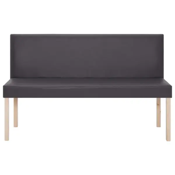 Hall kunstnahast esikupink männipuidust raamiga, 139,5 cm – 3
