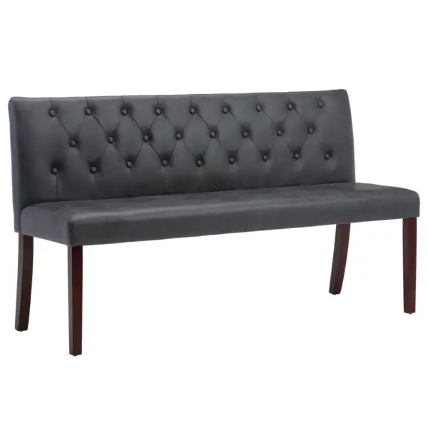 Retrostiilis hall pink nupplistuga seljatoega, kunstseemisnahk, 148,5 cm - 2