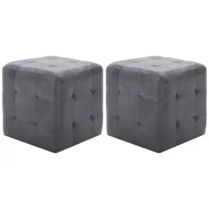 Hall kunstseemisnahast tumba, 2 tk, 30 x 30 x 30 cm