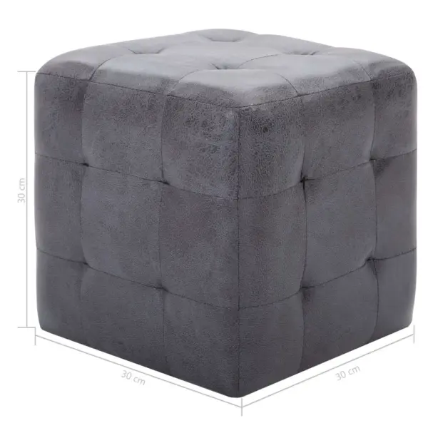 Hall kunstseemisnahast tumba, 2 tk, 30 x 30 x 30 cm – 6