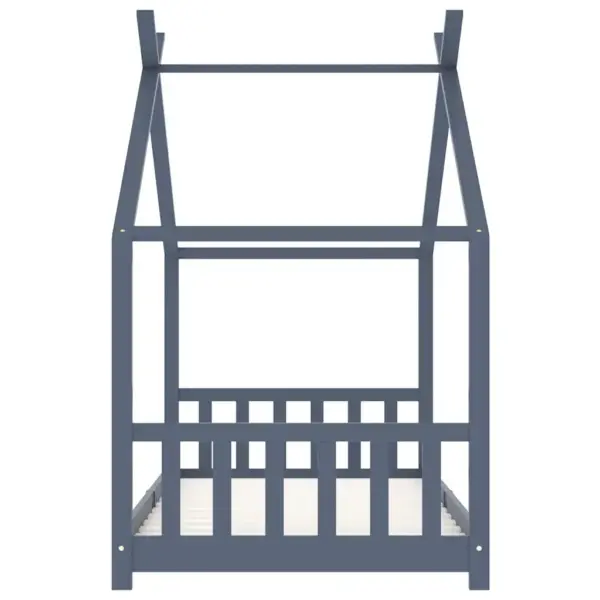Hall männipuidust laste voodiraam majakujundusega, 90 x 200 cm – 5