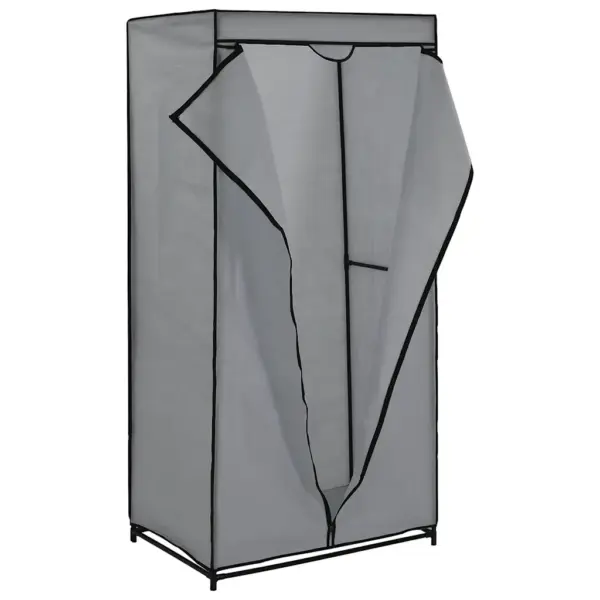 Hall lukuga riidekapp, raudraam ja polüesterkate, 75 x 50 x 160 cm – 3