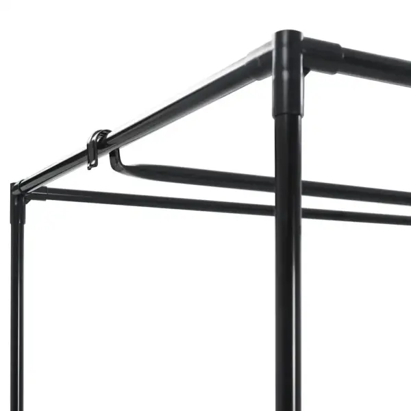 Hall lukuga riidekapp, raudraam ja polüesterkate, 75 x 50 x 160 cm – 6