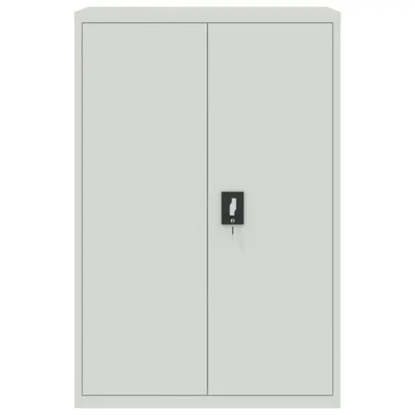 Hall lukustatav terasest kontorikapp 3 reguleeritava riiuliga, 90 x 40 x 140 cm - 3