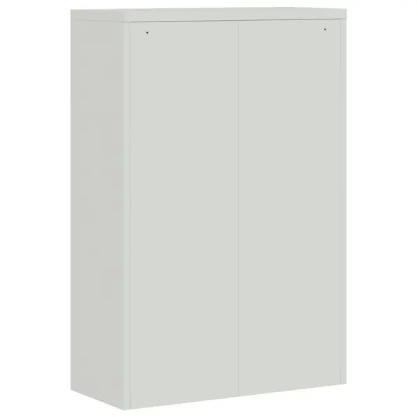 Hall lukustatav terasest kontorikapp 3 reguleeritava riiuliga, 90 x 40 x 140 cm - 6