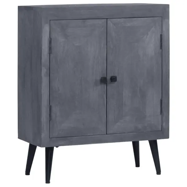 Hall mangopuidust puhvetkapp metalljalgadega, 60 x 30 x 76 cm – 13