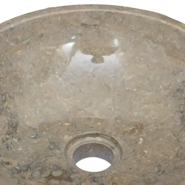 Hall ümmargune marmorvalamu, Ø40 x 12 cm – 7
