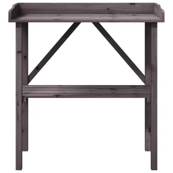 Hall nulupuidust taimelaud riiuliga, 78 x 38 x 82,5 cm – 4