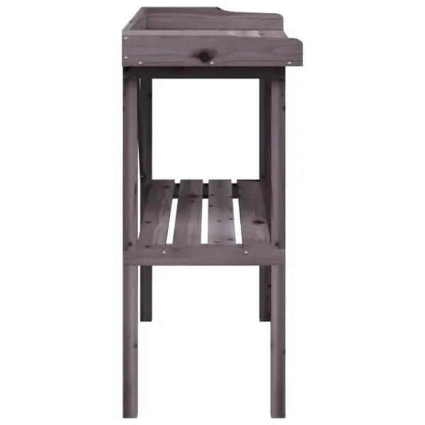 Hall nulupuidust taimelaud riiuliga, 78 x 38 x 82,5 cm – 5
