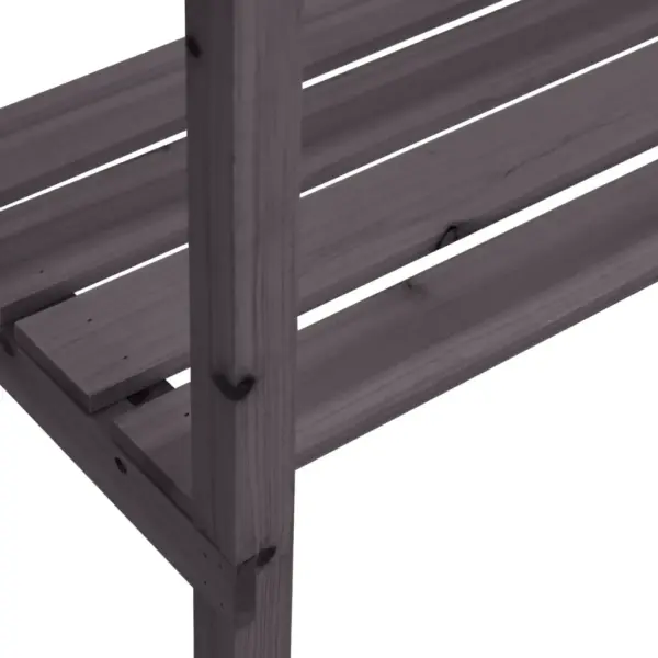 Hall nulupuidust taimelaud riiuliga, 78 x 38 x 82,5 cm – 8