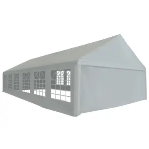 Hall peotelk akendega, veekindel PE-kangas, terasraam, 6 x 12 m