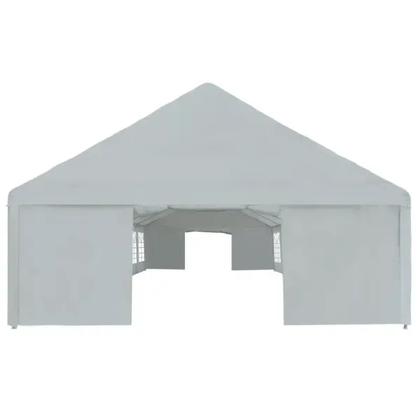 Hall peotelk akendega, veekindel PE-kangas, terasraam, 6 x 12 m – 3