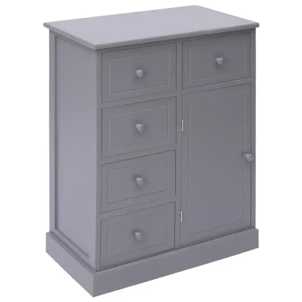 Hall puhvetkapp 10 sahtli ja 2 uksega, paulownia- ja paplipuidust, 113 x 30 x 79 cm, 2-osaline komplekt – 5