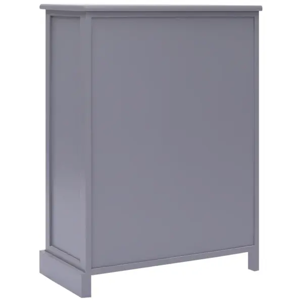 Hall puhvetkapp 10 sahtli ja 2 uksega, paulownia- ja paplipuidust, 113 x 30 x 79 cm, 2-osaline komplekt – 8