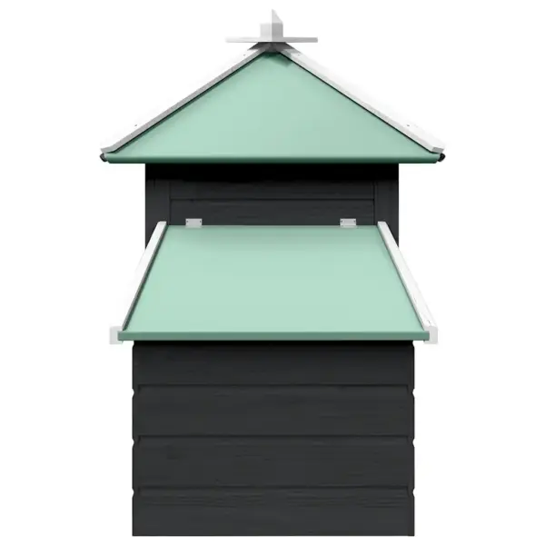 Hall puidust kanakuut pesakastiga, kuusepuit, 190 x 72 x 102 cm – 5