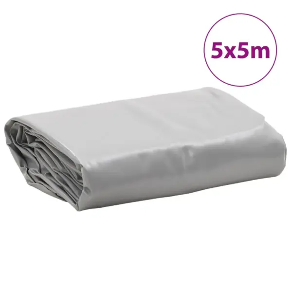 Veekindel PVC present koormate ja aiamööbli katmiseks, hall, 5 x 5 m, 650 g/m² – 8