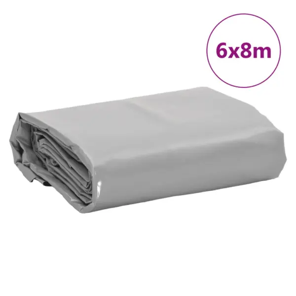 Hall tugev veekindel present, PVC-kattega lõuend, 6 x 8 m, 650 g/m² – 9