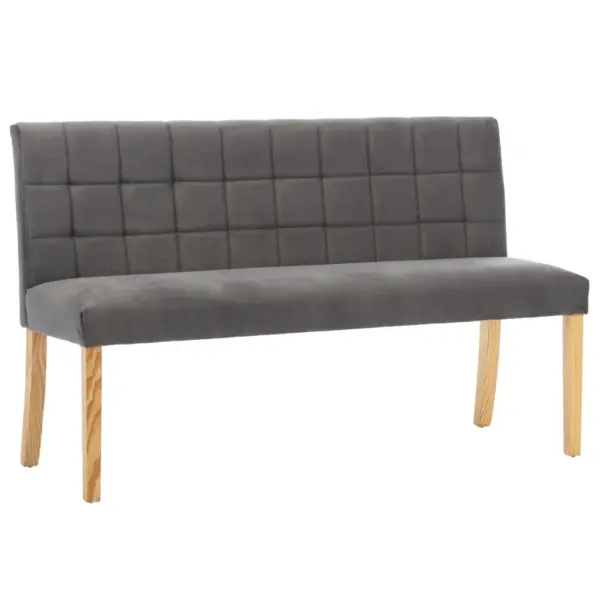 Hall sametpink ruudulise seljatoega, 140 cm – 2