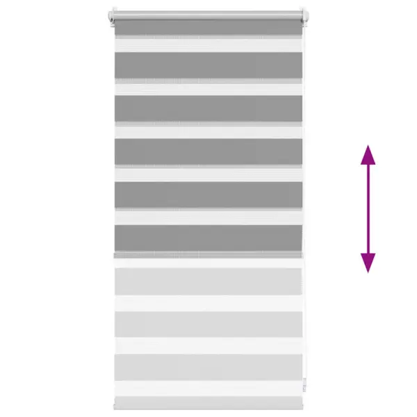 Hall sebraruloo 40 x 100 cm, 100% polüester, kettmehhanismiga – 5