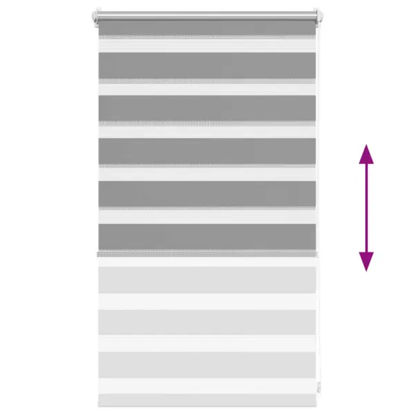 Hall sebraruloo 50 x 100 cm, 100% polüester, kettmehhanismiga – 5