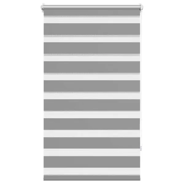 Hall sebraruloo aknale, 70 x 120 cm, 100% polüester, kettmehhanismiga – 2