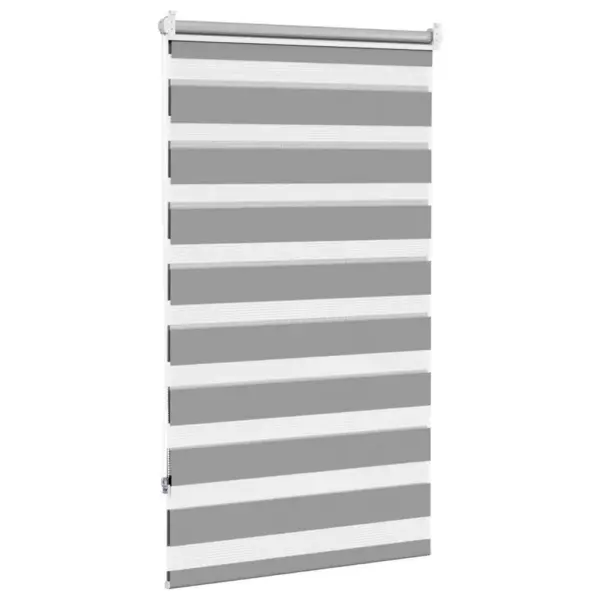 Hall sebraruloo aknale, 70 x 120 cm, 100% polüester, kettmehhanismiga – 4