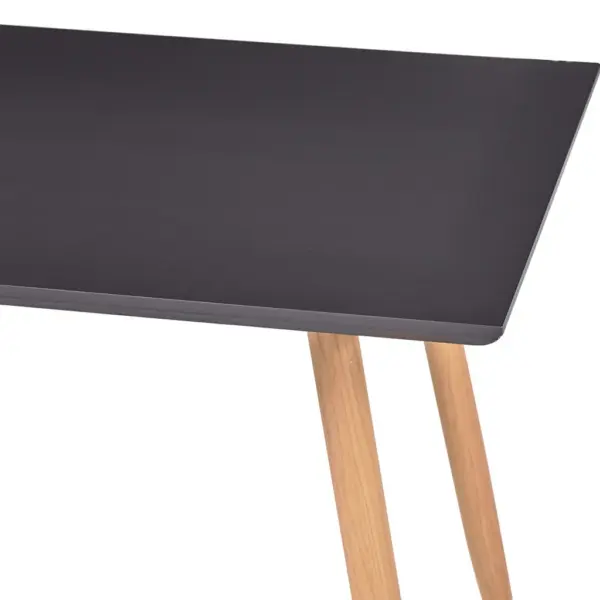 Hall söögilaud tammevärvi terasjalgadega, MDF, 120 x 60 x 74 cm - 5