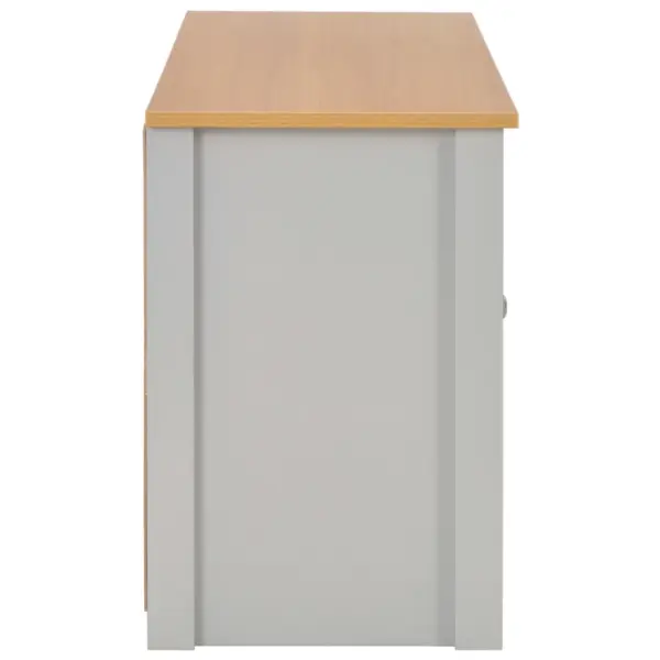 Hall telerikapp kahe ukse ja avatud sektsioonidega, tehispuit, 120 x 39 x 58 cm – 5