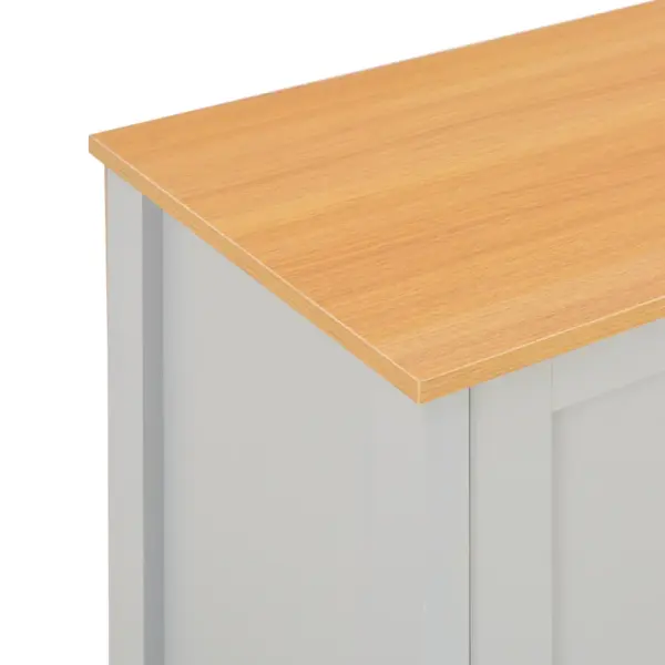 Hall telerikapp kahe ukse ja avatud sektsioonidega, tehispuit, 120 x 39 x 58 cm – 7