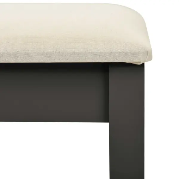 Hall tualettlaud taburetiga ovaalse peegliga, Paulownia puit ja MDF, 65 x 36 x 128 cm – 8