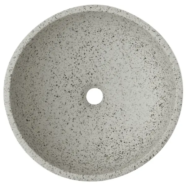 Ümar hall tööpinnale paigaldatav keraamiline valamu, 41 x 14 cm – 4
