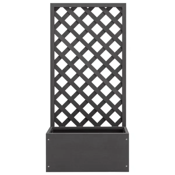 Hall võreseinaga taimelava puidu-plasti segust, 65 x 30 x 135 cm – 2