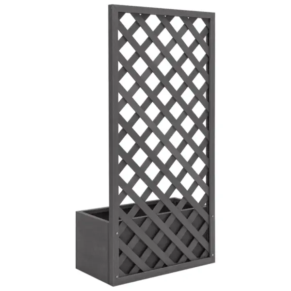 Hall võreseinaga taimelava puidu-plasti segust, 65 x 30 x 135 cm – 4